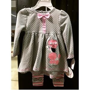 18M NWT kids poodle outfit